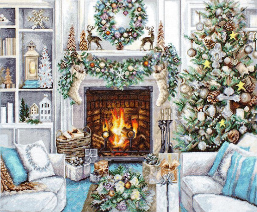 Christmas Interior B2394L Counted Cross-Stitch Kit - Wizardi