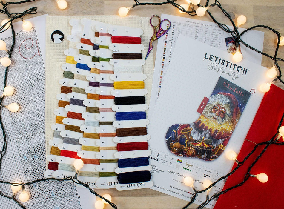 Christmas miracle Stocking L8050 Counted Cross Stitch Kit - Wizardi