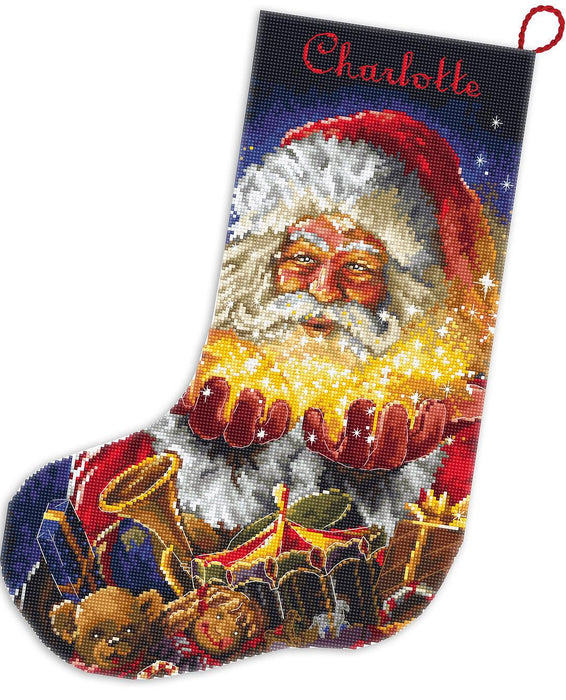 Christmas miracle Stocking L8050 Counted Cross Stitch Kit - Wizardi