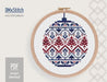 Christmas ornament ball Free Cross stitch pattern Folk Cross Stitch pdf Modern cross stitch pattern Scandinavia cross stitch Counted cross stitch - Wizardi