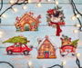 Christmas Ornaments Kit L8055 Counted Cross Stitch Kit - Wizardi