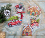 Christmas Ornaments Kit L8055 Counted Cross Stitch Kit - Wizardi