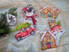 Christmas Ornaments Kit L8055 Counted Cross Stitch Kit - Wizardi