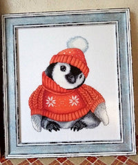 Christmas Penguin - PDF Counted Cross Stitch Pattern - Wizardi