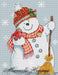 Christmas Snowman - PDF Free Cross Stitch Pattern - Wizardi