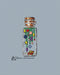 Christmas Toys Bottle on Plastic Canvas - Kitten PDF Counted Cross Stitch Pattern - Wizardi