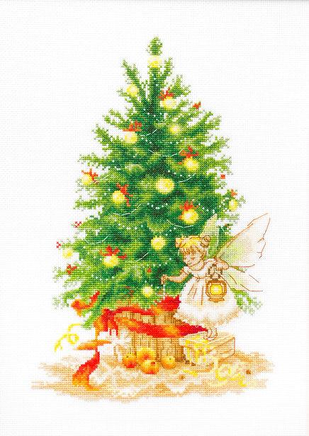 Christmas Tree B1117L Counted Cross-Stitch Kit - Wizardi