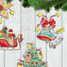 Christmas tree toy cross-stitch kit T-03C Set of pictures "Christmas toys" - Wizardi