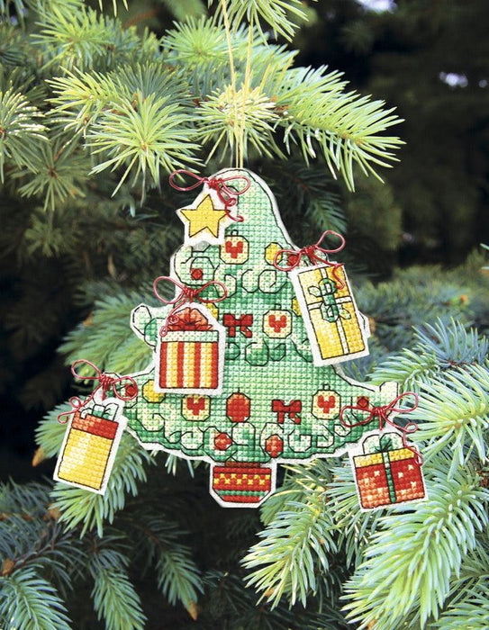 Christmas tree toy cross-stitch kit T-05C Set of pictures "Christmas toys" - Wizardi