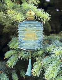 Christmas tree toy cross-stitch kit T-26C Set of pictures "Colorful lanterns" - Wizardi