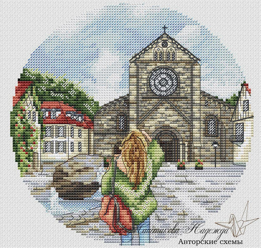 City of Attenberg - PDF Cross Stitch Pattern - Wizardi