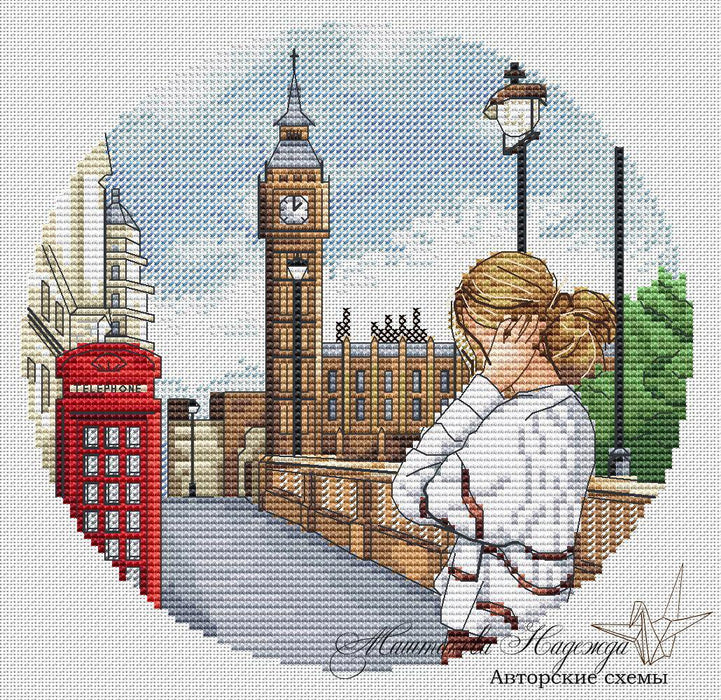 City of London - PDF Cross Stitch Pattern - Wizardi