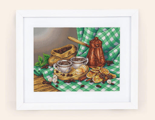 Coffee Still life Cross stitch pattern PDF for instant download Digital counted cross stitch chart DMC Cross stitch design, Food, Kitchen - Wizardi