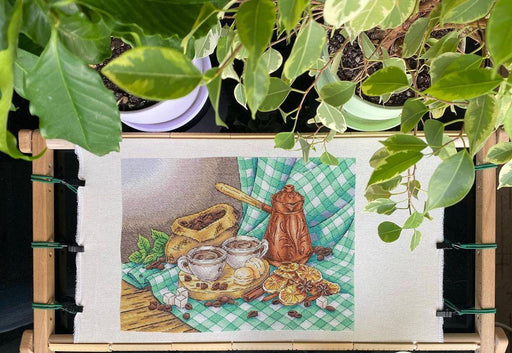 Coffee Still life Cross stitch pattern PDF for instant download Digital counted cross stitch chart DMC Cross stitch design, Food, Kitchen - Wizardi