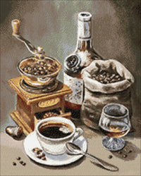 Coffee Time CS2553 7.9 x 7.9 inches Crafting Spark Diiamond Painting Kit - Wizardi