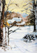 complete counted cross stitch kit - greetings card "Winter landscape" 6234 - Wizardi