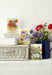 Complete cross stitch kit - greetings card "Pansies" 6213 - Wizardi