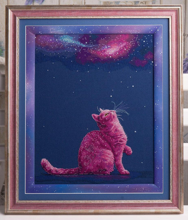 Constellation of the Cat - PDF Counted Cross Stitch Pattern - Wizardi