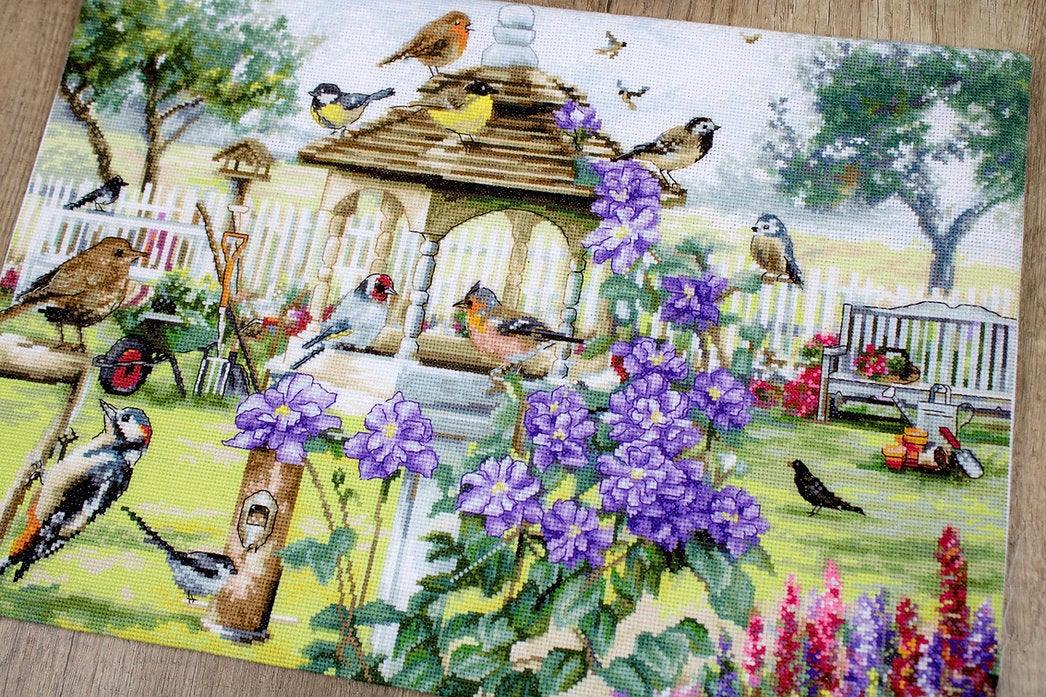 Counted Cross Stitch Kit Bird table Leti944 - Wizardi