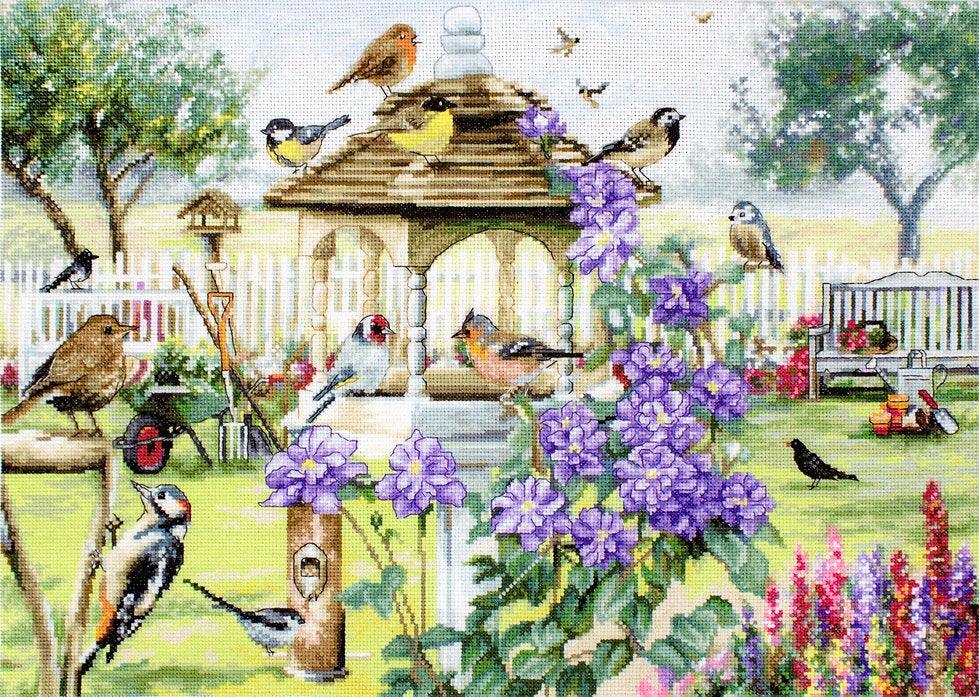 Counted Cross Stitch Kit Bird table Leti944 - Wizardi