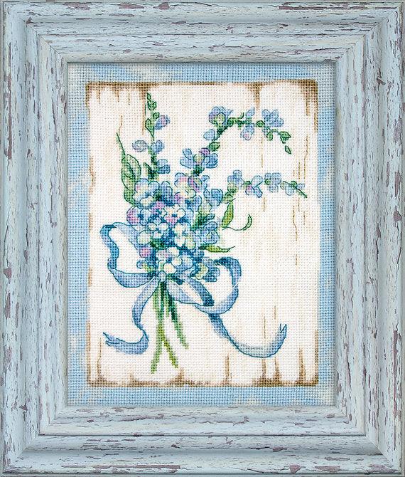 Counted Cross Stitch Kit BLUE I Leti974 - Wizardi