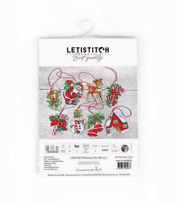 Counted Cross Stitch Kit Christmas toys kit nr.1 Leti966 - Wizardi