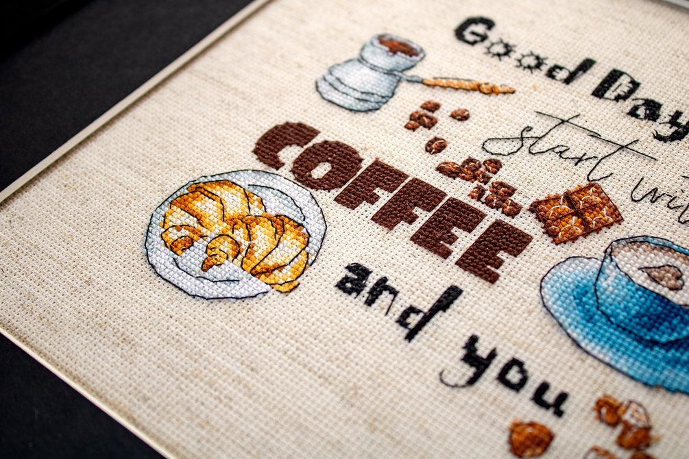 Counted Cross Stitch Kit Coffee Time Leti927 - Wizardi