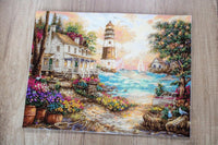 Counted Cross Stitch Kit Cottage by the sea Leti962 - Wizardi