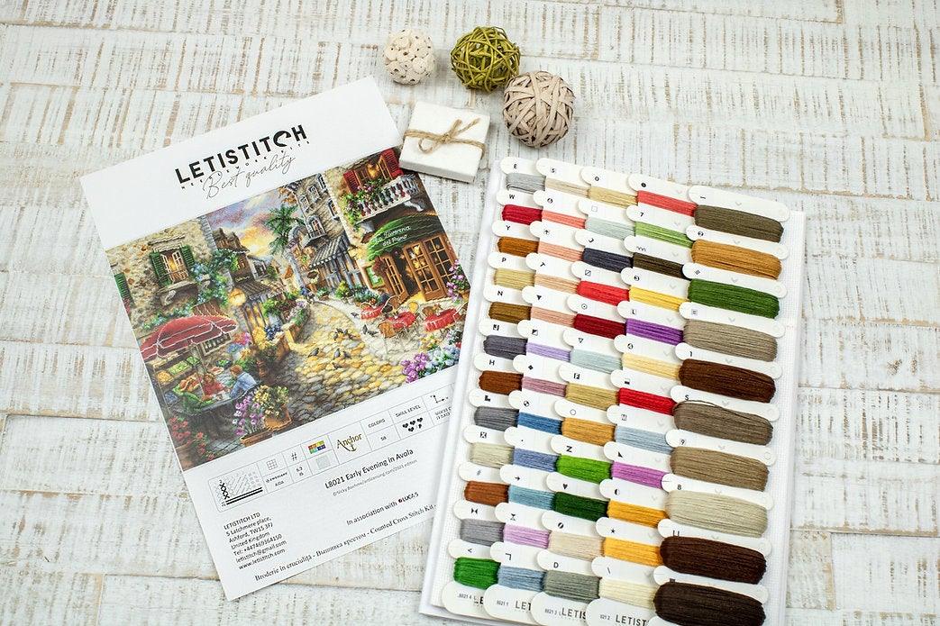 Counted Cross Stitch Kit Early Evening in Avola L8021 - Wizardi