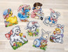 Counted Cross Stitch Kit Easter Ornaments kit of 8 pcs L8032 - Wizardi