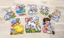 Counted Cross Stitch Kit Easter Ornaments kit of 8 pcs L8032 - Wizardi