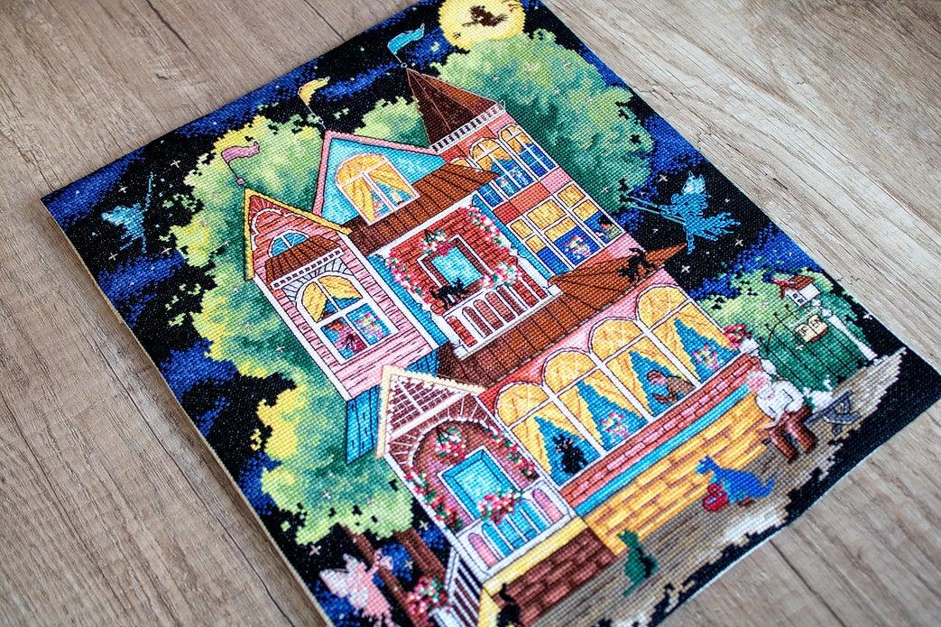 Counted Cross Stitch Kit Fairy tale house Leti937 - Wizardi