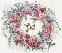 Counted Cross Stitch Kit Hummingbird Wreath Leti990 - Wizardi