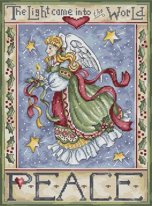 Counted Cross Stitch Kit Peace Angel Leti991 - Wizardi