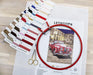 Counted Cross Stitch Kit Red Sports Car L8034 - Wizardi