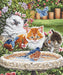 Counted Cross Stitch Kit Splashing up some fun L8028 - Wizardi