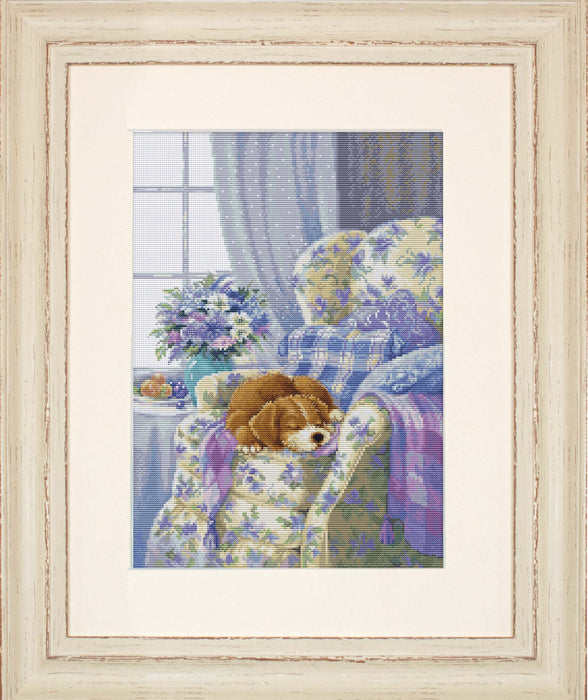 Cozy Armchair BU5016L Counted Cross-Stitch Kit - Wizardi