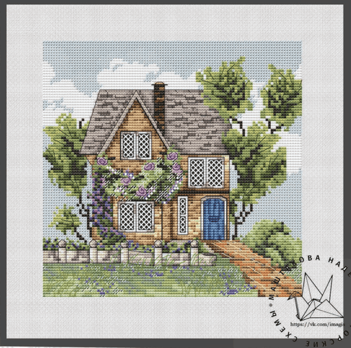 Cozy House - PDF Cross Stitch Pattern - Wizardi