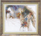 Cross-stitch kit A-212C "A girl with flowers" - Wizardi