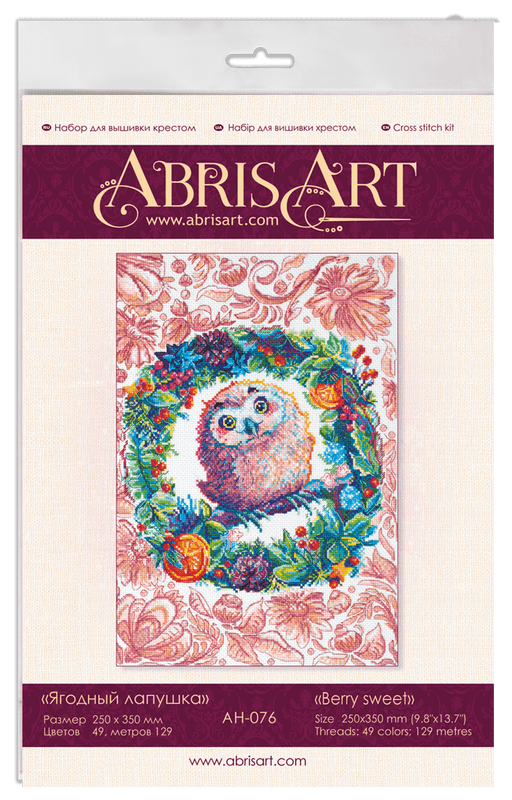 Cross-stitch kit Berry sweet AH-076 - Wizardi