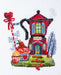 Cross-stitch kit Coffee house AH-149 - Wizardi