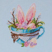 Cross-stitch kit Easter bunny AH-108 - Wizardi
