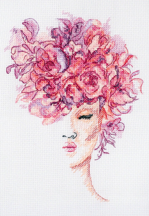 Cross-stitch kit Flower grace AH-172 - Wizardi