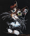 Cross-stitch kit Fluffy kitten AH-062 - Wizardi