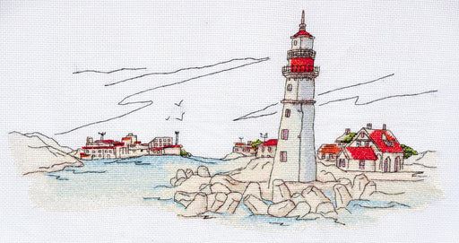 Cross-stitch kit Lighthouse light AH-109 - Wizardi