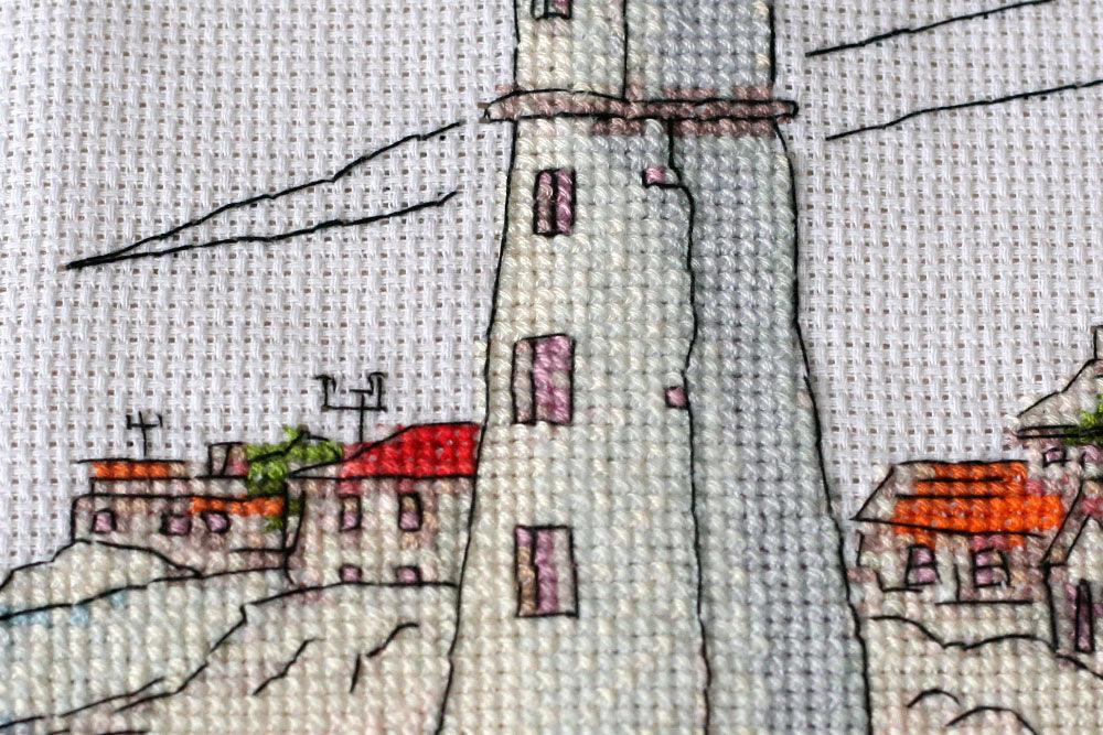 Cross-stitch kit Lighthouse light AH-109 - Wizardi