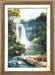 Cross-stitch kit M-106C "Waterfall" - Wizardi