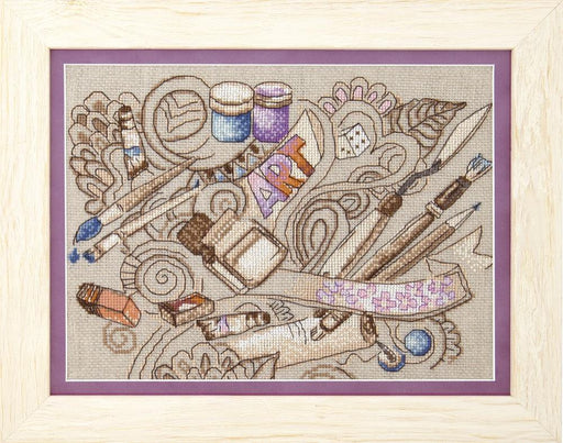 Cross-stitch kit M-297C Set of pictures "Creative inspiration" - Wizardi