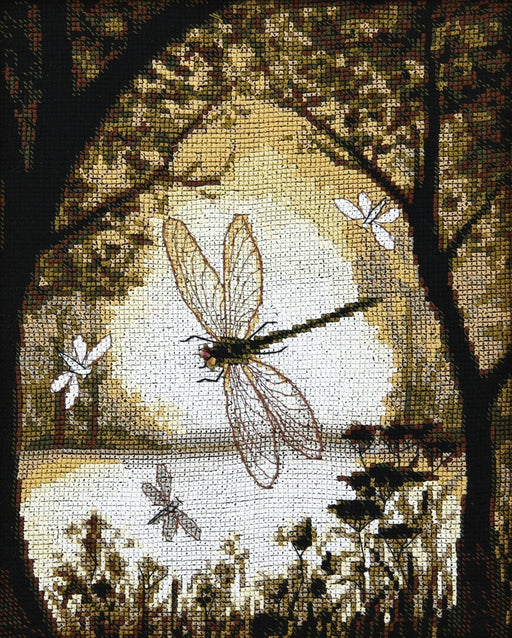 Cross-stitch kit M-298C "Happiness on the bronze wings" - Wizardi