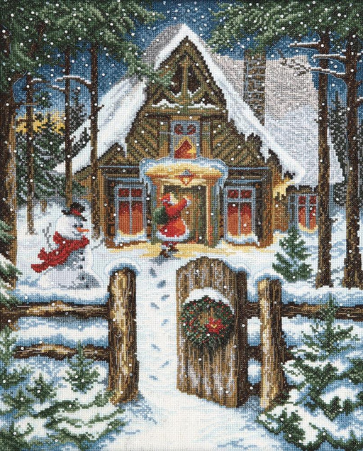 Cross-stitch kit M-368C "On the eve of the holidays" - Wizardi